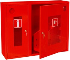 Шкаф ШПК-315 встроенный или навесной красный или белый  для пожарного крана и 1 огнетушителя до 6 кг
